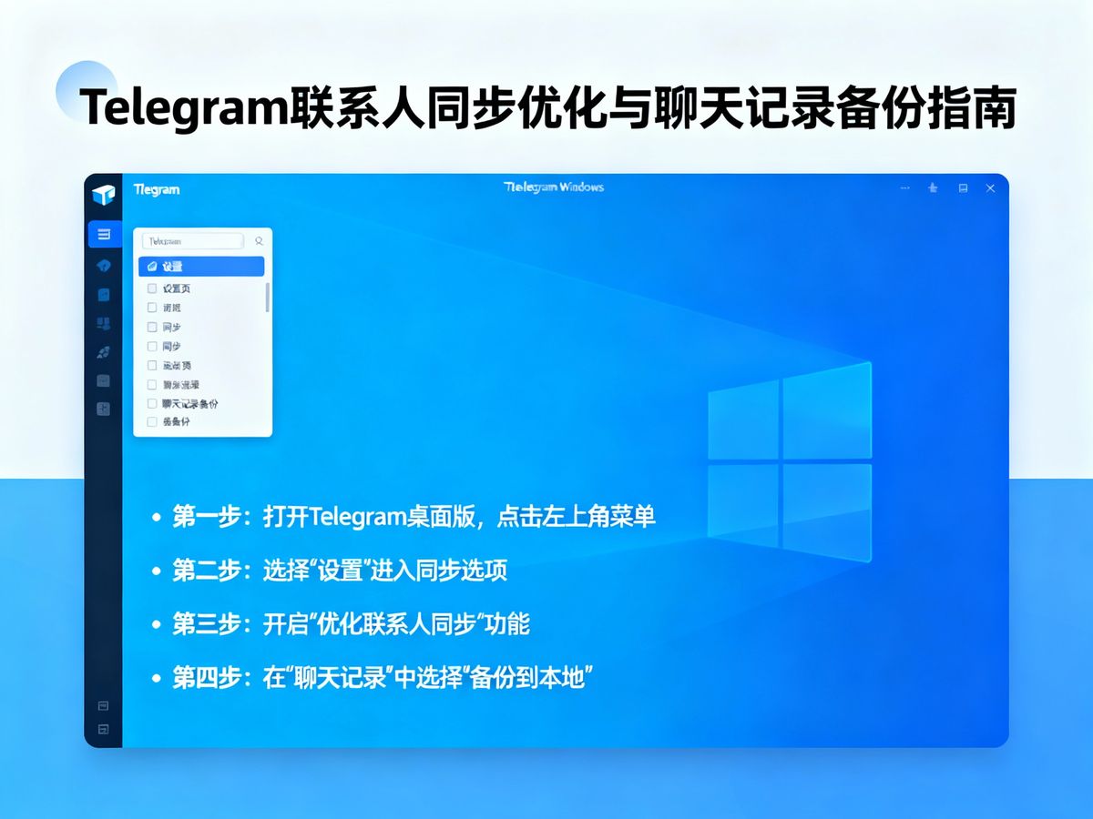 Telegram优化联系人同步(如何备份Telegram聊天记录)