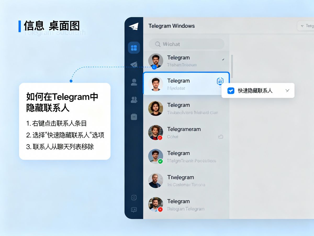 Telegram增加快速隐藏联系人(如何在Telegram中隐藏联系人)