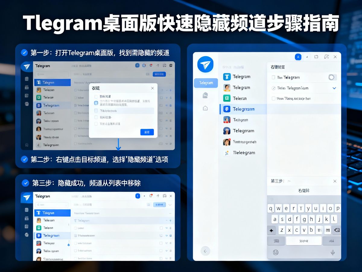 Telegram增加快速隐藏频道(Telegram频道隐藏步骤指南)