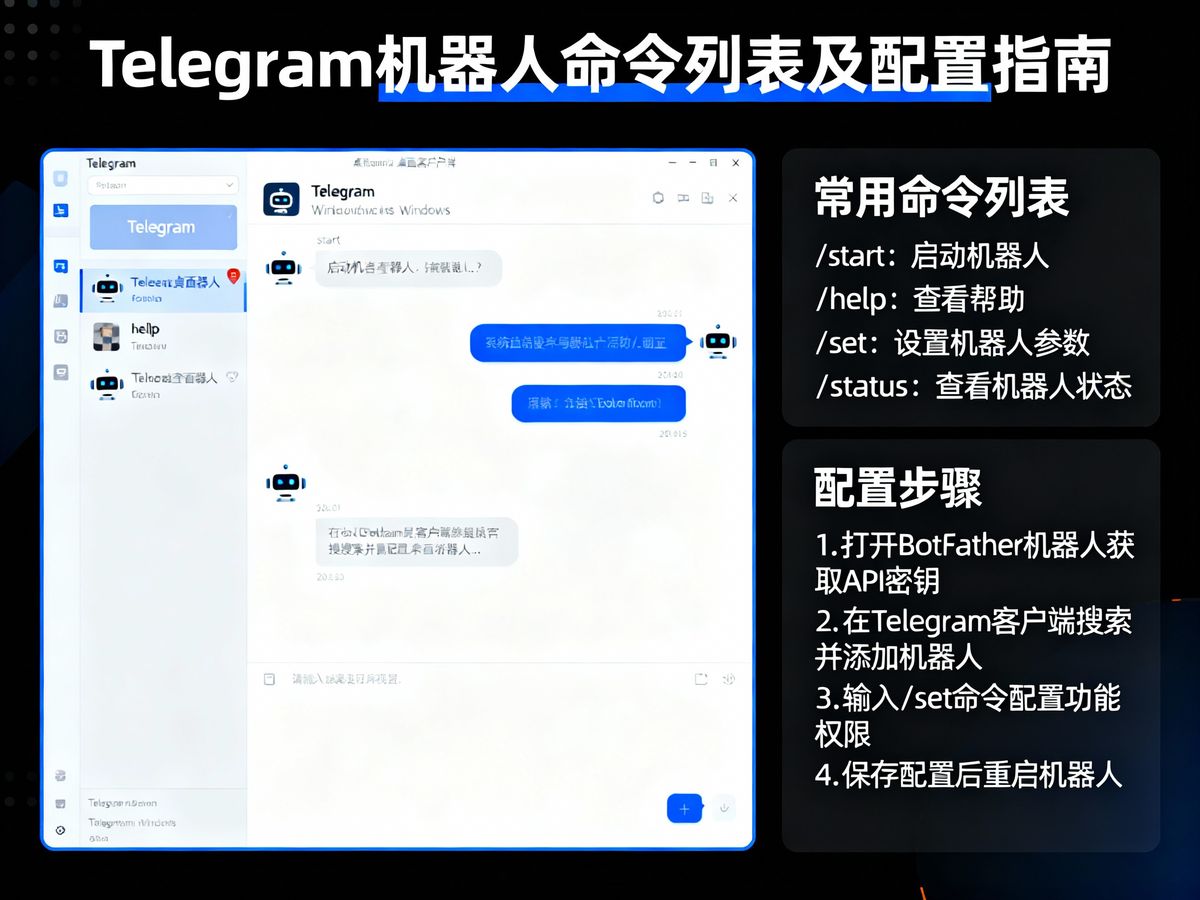 Telegram机器人命令列表(如何配置Telegram机器人功能)