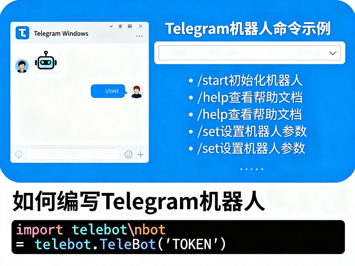 Telegram机器人命令示例(如何编写Telegram机器人)