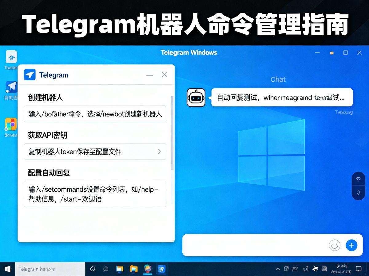 Telegram机器人命令管理(如何创建机器人自动回复)