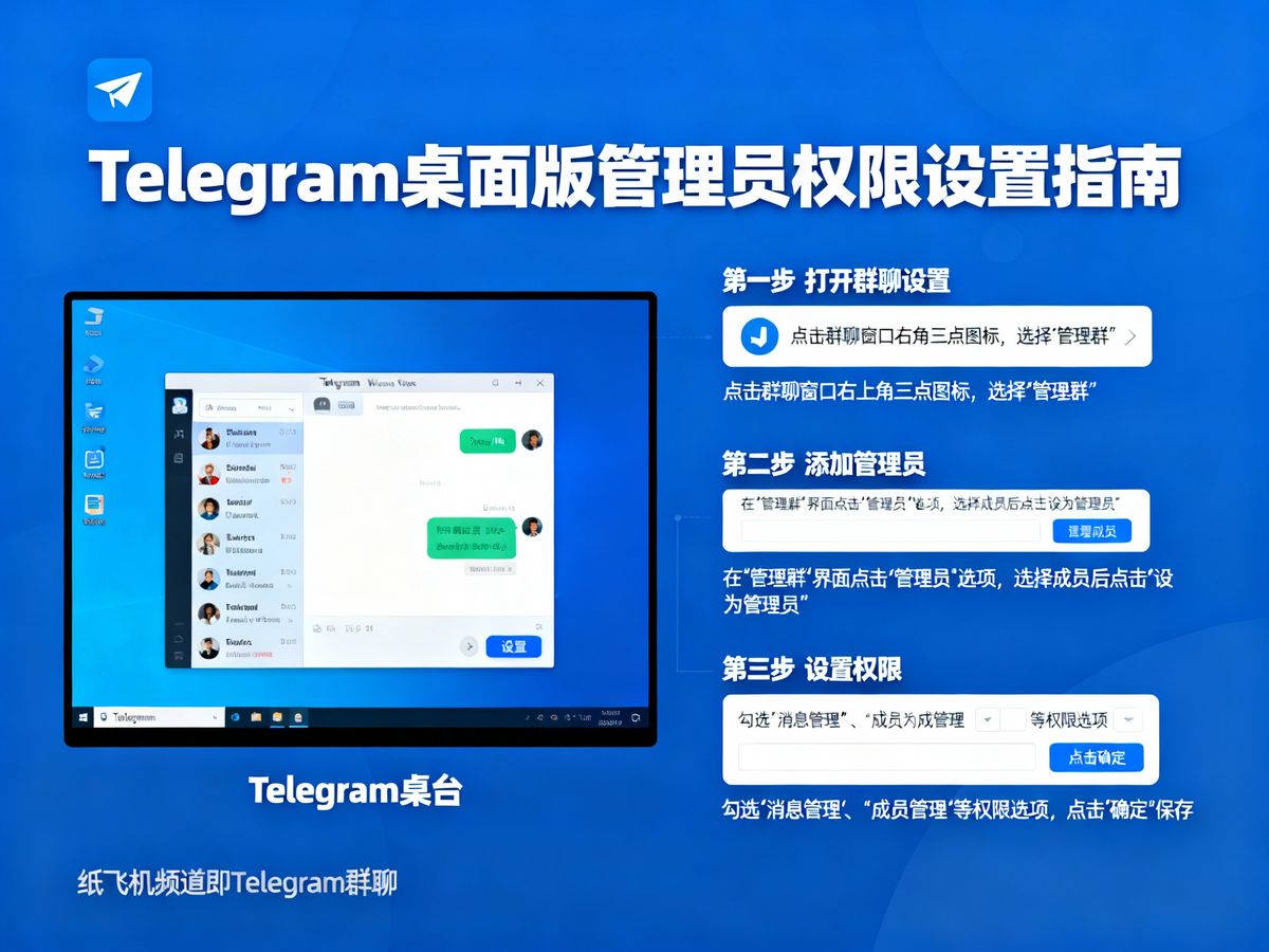 怎么管理纸飞机频道成员(如何设置电报群管理员权限)
